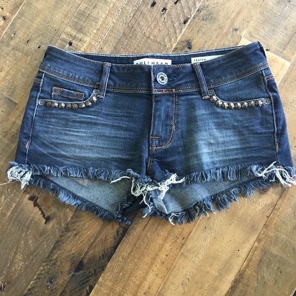 PacSun Pants - Women’s Pac Sun Bullhead Denim Shorts Frayed Hem 0